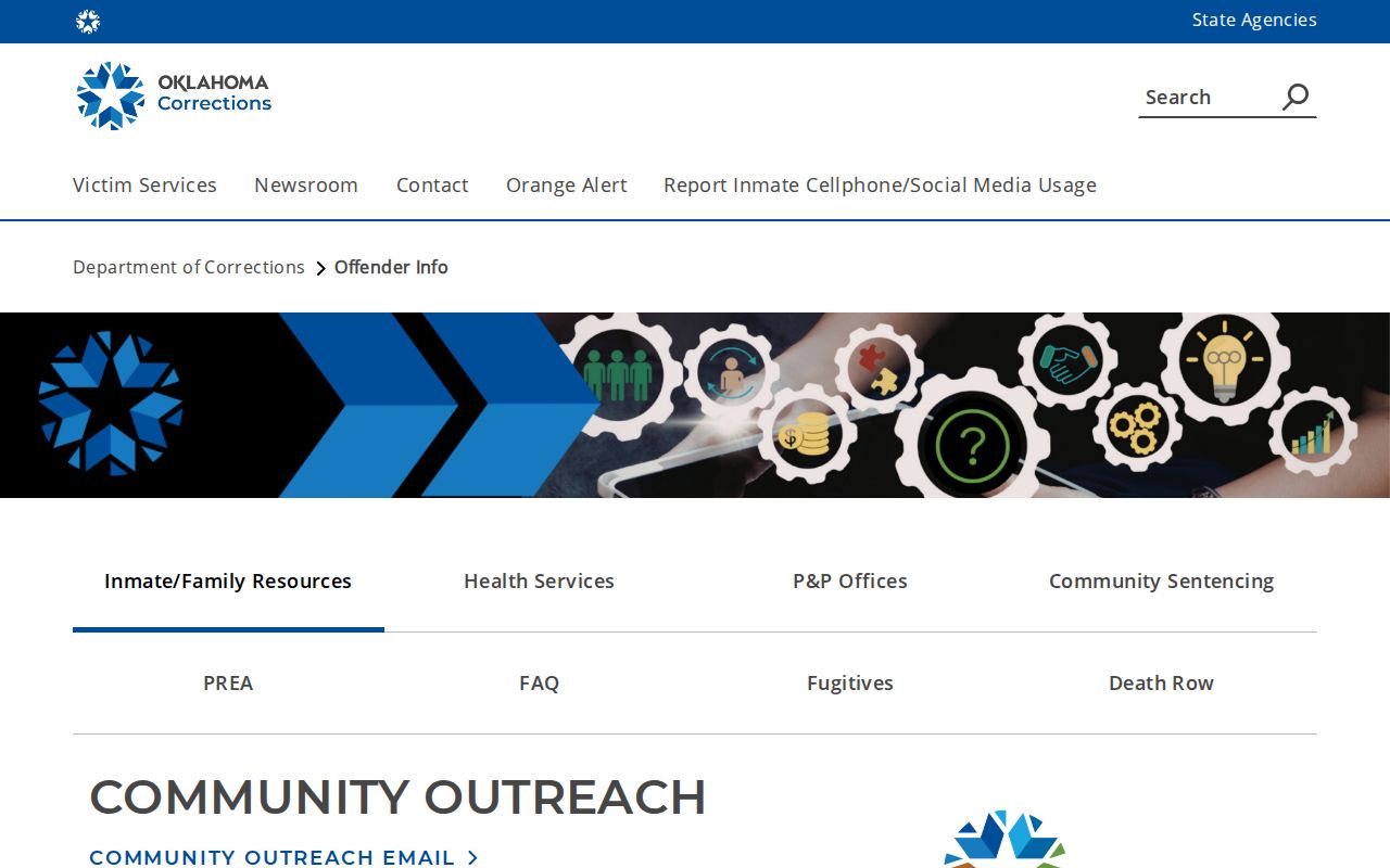Oklahoma inmate records Department of Corrections information hub