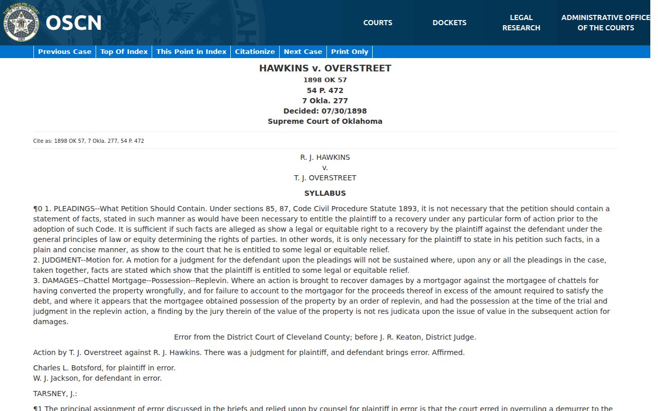 Oklahoma divorce records residency law