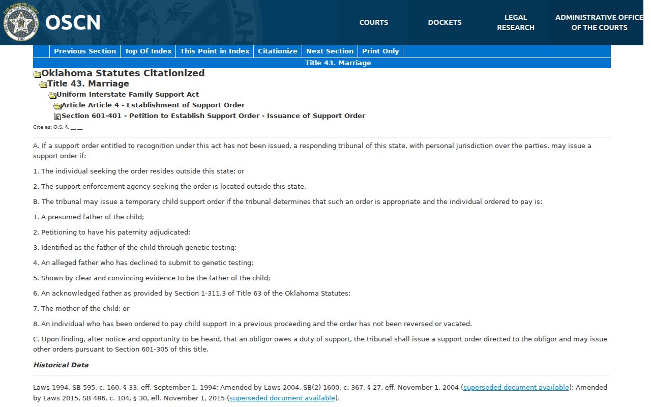 Oklahoma warrant records juvenile confidentiality statute